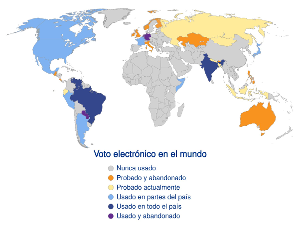 El voto electrónico en el mundo