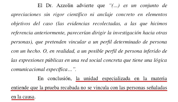 Excusas del fiscal Ramiro González para los sobreseimientos