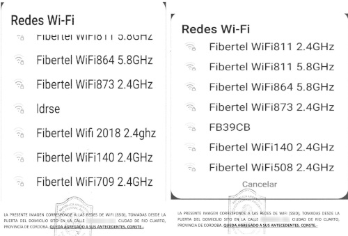 Redes Wi-Fi cercanas a mi domicilio