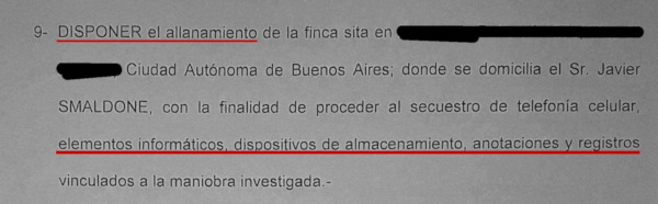 Sugerencia de allanamiento